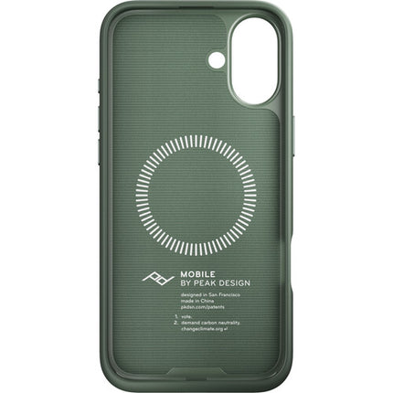 Peak Design Mobile Everyday Funda para iPhone 16 Plus 0.1" Perfil Material Recycled Nylon