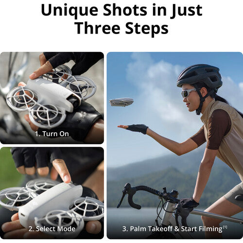 DJI Neo Drone Power Combo sin Control Remoto con Cámara 4K y Tres Baterías