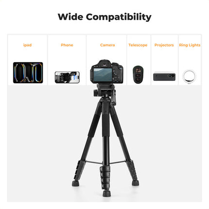 K&F Concept M305A3 Trípode Vlog Carga 8.8 lb Altura 74.8" incluye Control Remoto