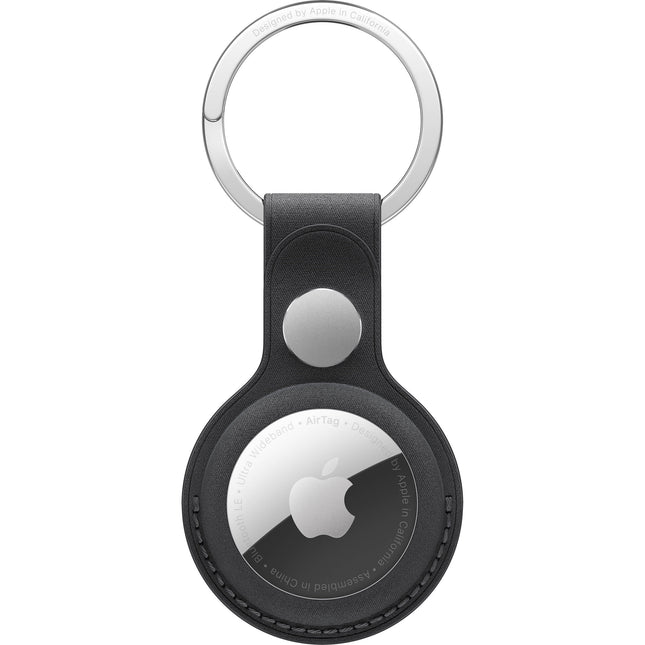 Apple AirTag Llavero FineWoven Negro Acero Inoxidable Ecológico