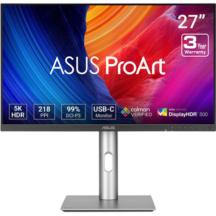 ASUS ProArt PA27JCV Monitor Profesional 27" 5K UHD HDR 500 nits 3 años garantía