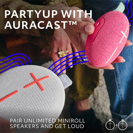 Ultimate Ears MINIROLL Altavoz Bluetooth Portátil Resistente al Agua 12 Horas Reproducción