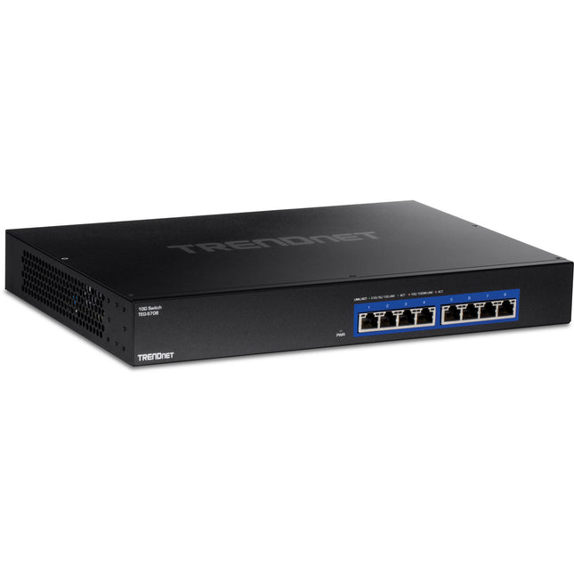 TRENDnet TEG-S708 Switch de Red No Gestionado 8 Puertos 10G 160 Gb/s 115.9 Mpps Rack Mount