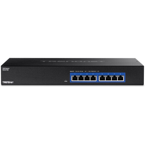 TRENDnet TEG-S708 Switch de Red No Gestionado 8 Puertos 10G 160 Gb/s 115.9 Mpps Rack Mount