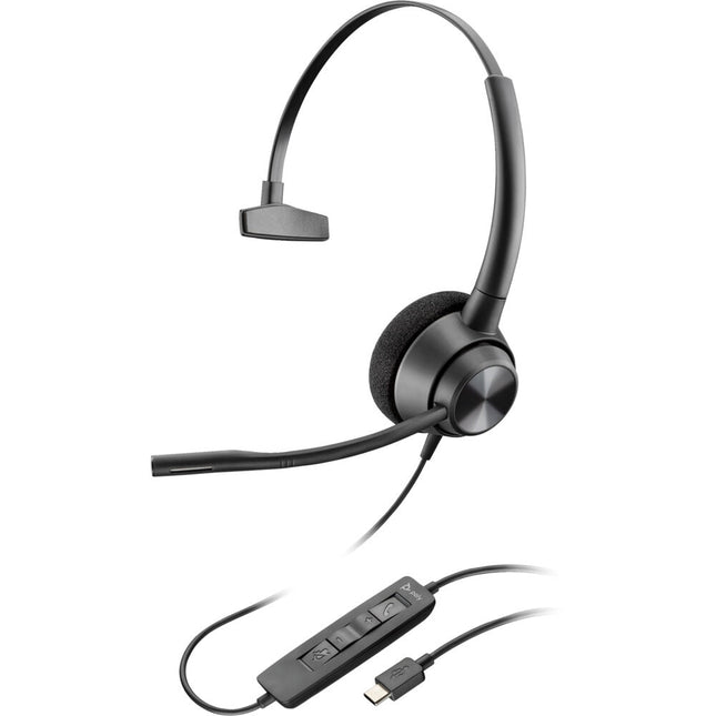 Poly EncorePro HW530 Auricular Mono Over-the-Ear Micrófono Flexible Cancelación de Ruido