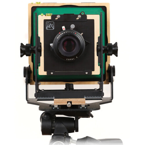 Intrepid Camera 4 x 5 Cámara de Visor Verde Con Extension Maxima 30cm y Control Lineal