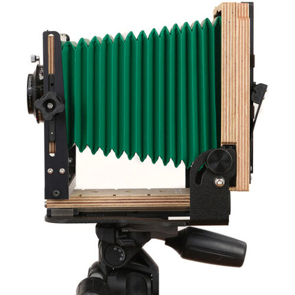 Intrepid Camera 4 x 5 Cámara de Visor Verde Con Extension Maxima 30cm y Control Lineal