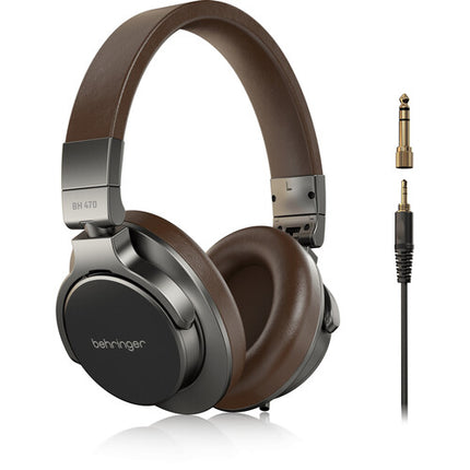 Behringer BH 470 Auriculares de Monitorización Estudio Cerrados 40mm 20Hz-20kHz Marrón Plata
