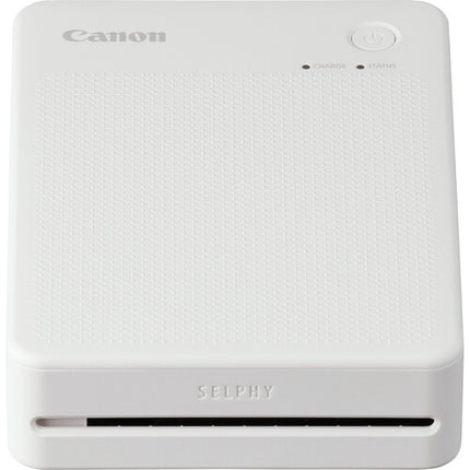 Impresora fotográfica compacta Canon SELPHY QX20 blanca con batería recargable y resolución 287 x 287 dpi