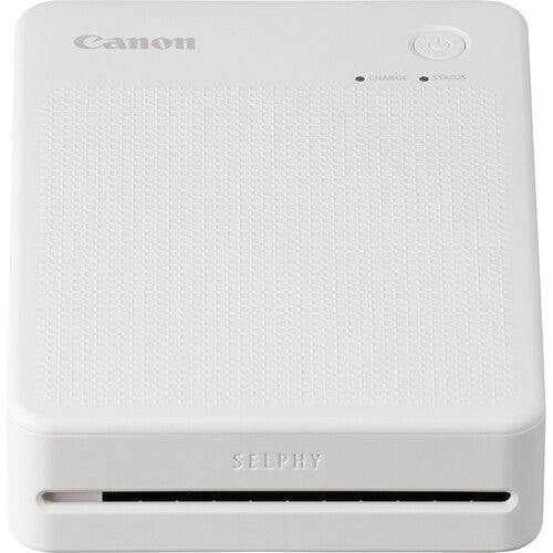 Impresora fotográfica compacta Canon SELPHY QX20 blanca con batería recargable y resolución 287 x 287 dpi