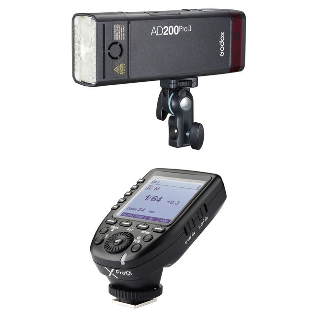 Godox AD200Pro II Flash TTL con 200Ws Batería y Trigger XProO para Olympus Panasonic