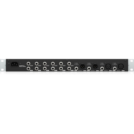 Behringer HA6000 Amplificador Mezclador y Distribuidor de Auriculares 6 Canales con EQ de 2 Bandas y Medidor LED