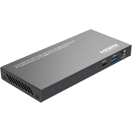 DVDO 8K 4x1 con 1 USB-C y 3 HDMI entradas 8K60 48 Gb/s HDR10+