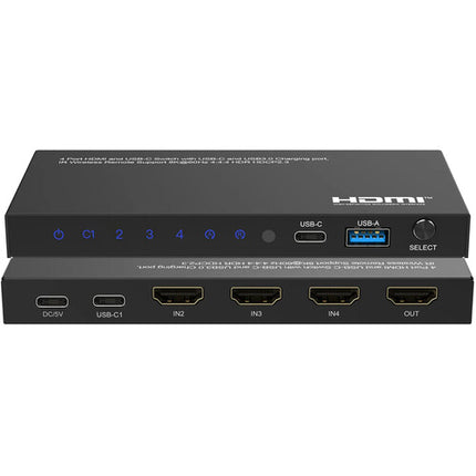 DVDO 8K 4x1 con 1 USB-C y 3 HDMI entradas 8K60 48 Gb/s HDR10+
