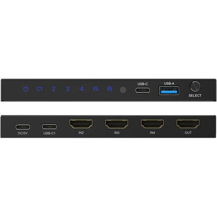 DVDO 8K 4x1 con 1 USB-C y 3 HDMI entradas 8K60 48 Gb/s HDR10+