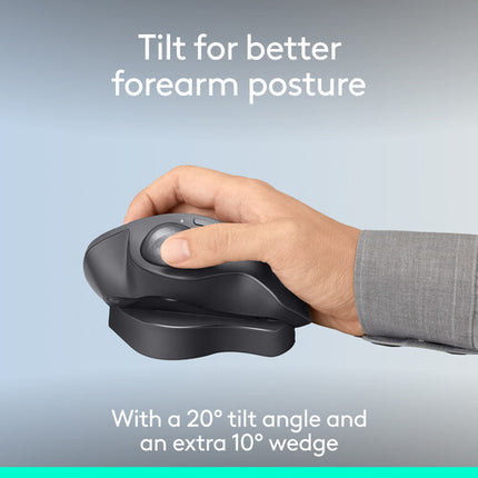 Logitech MX Ergo S Plus Ratón Trackball Inalámbrico 2048 dpi Batería 120 Días