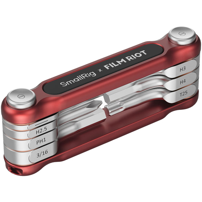 SmallRig x FILM RIOT Juego de Llaves Plegables 7 en 1 Rojo Ligero
