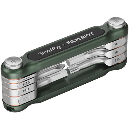 SmallRig x FILM RIOT Juego de Llaves Plegables 7 en 1 Verde con Funda