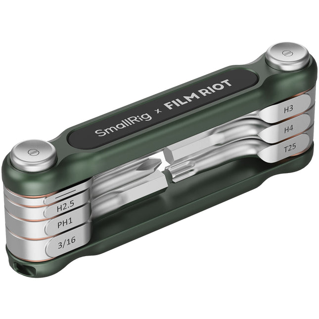 SmallRig x FILM RIOT Juego de Llaves Plegables 7 en 1 Verde con Funda