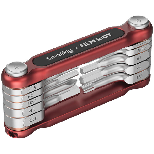 SmallRig x FILM RIOT Set de Llaves Plegables 10 en 1 Rojo con Estuche