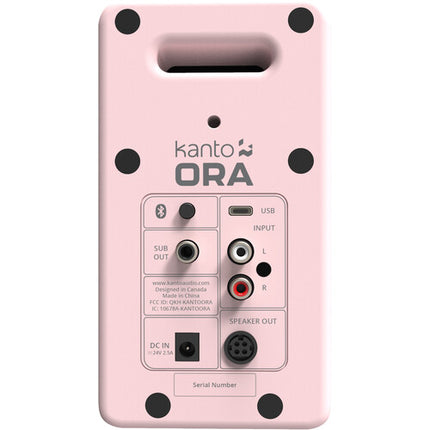 Kanto Living ORA altavoces activos inalámbricos de escritorio 50W RMS 3 pulgadas rosa mate