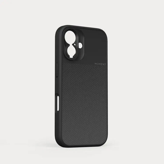 Funda Moment para iPhone 16 Plus Montura para lentes T-Series negro