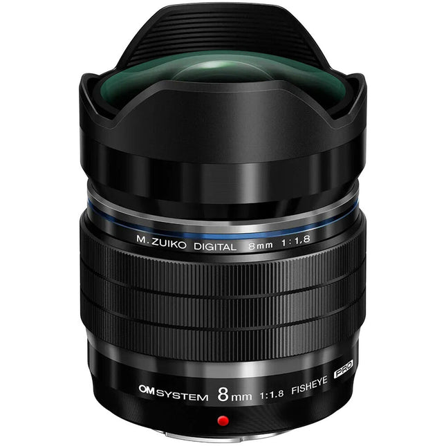 OM SYSTEM M.Zuiko Digital ED 8mm f/1.8 Lente Ojo de Pez Micro Cuatro Tercios 180° Campo Visual