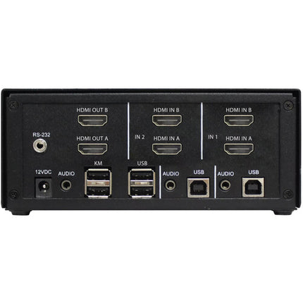 Smart-AVI Interruptor KVM HDMI 2 Puertos Dual Con Audio USB 2.0 4K 3840x2160