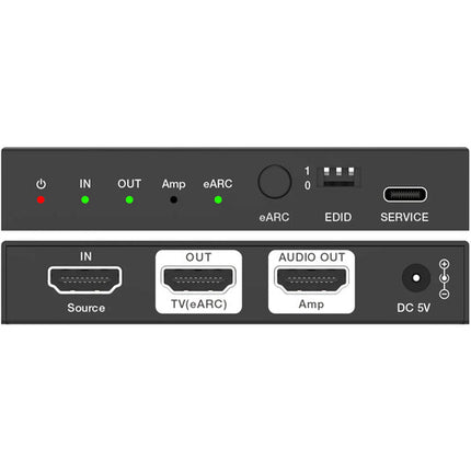 DVDO 8K HDMI 2.1 Extractor de Audio con eARC para Receptores AV 48Gbps 8K60 12-Bit