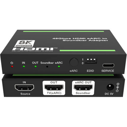 DVDO 8K HDMI 2.1 Extractor de Audio con eARC 48Gbps 8K60 12Bit para barras de sonido