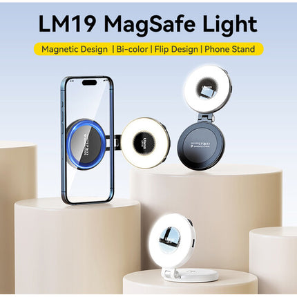 Ulanzi LM19 MagSafe Anillo de Luz LED para Selfie Negro 2800 a 8500K