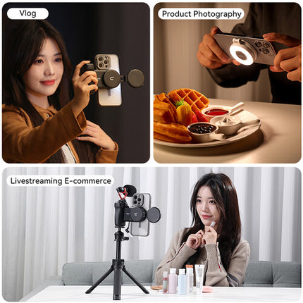 Ulanzi LM19 MagSafe Anillo de Luz LED para Selfie Negro 2800 a 8500K