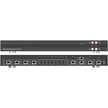 DVDO 4K 8x8 HDMI Matrix Switcher con Salidas Cat 5 y UHD 4K60