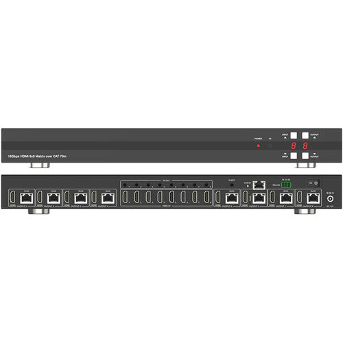 DVDO 4K 8x8 HDMI Matrix Switcher con Salidas Cat 5 y UHD 4K60