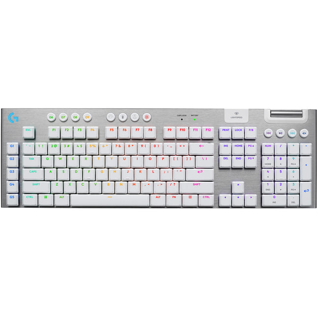 Logitech G G915 X LIGHTSPEED Teclado Mecánico Gamer Inalámbrico RGB Blanco GL Táctil Bluetooth USB-C