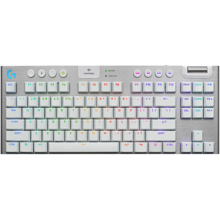 Logitech G G915 X LIGHTSPEED TKL Teclado Mecánico Inalámbrico RGB Blanco GL Táctil