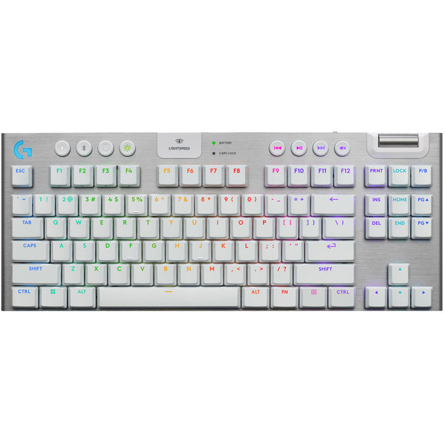 Logitech G G915 X LIGHTSPEED TKL Teclado Mecánico Inalámbrico RGB Blanco GL Táctil
