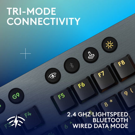 Logitech G G915 X LIGHTSPEED Teclado mecánico inalámbrico RGB Bluetooth Carbon