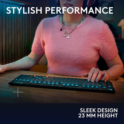 Logitech G G915 X LIGHTSPEED Teclado mecánico inalámbrico RGB Bluetooth Carbon