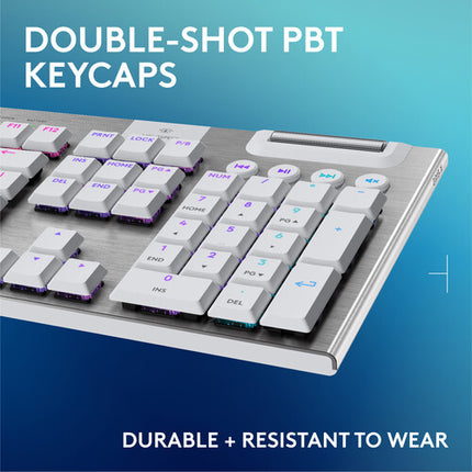 Logitech G G915 X LIGHTSPEED Teclado Mecánico Gamer Inalámbrico RGB Blanco GL Táctil Bluetooth USB-C