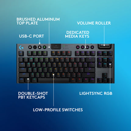 Logitech G915 X LIGHTSPEED TKL LP Teclado Mecánico RGB Bluetooth 60%