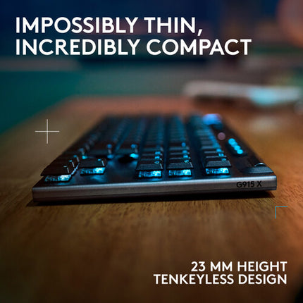 Logitech G915 X LIGHTSPEED TKL LP Teclado Mecánico RGB Bluetooth 60%