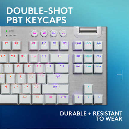 Logitech G G915 X LIGHTSPEED TKL Teclado Mecánico Inalámbrico RGB Blanco GL Táctil