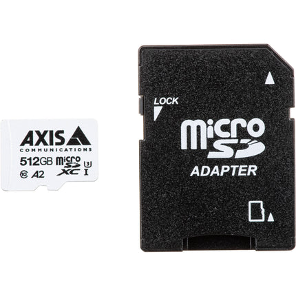 Axis Communications Tarjeta microSDXC para vigilancia 512GB UHS-I V30 con adaptador SD