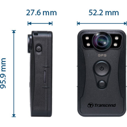 Transcend DrivePro Body 40 Cámara Corporal 2K 60fps 128GB IP68 Rotativa