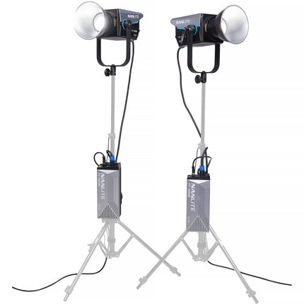 Nanlite FC-500B Foco LED Bicolor Kit 2 Luces 2700-6500K 65640 Lux Maleta