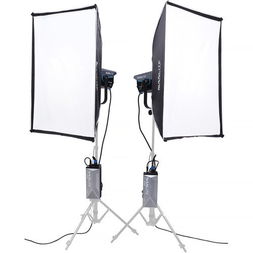 Nanlite FC-500B Foco LED Bicolor Kit 2 Luces 2700-6500K 65640 Lux Maleta