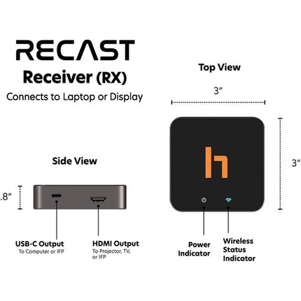 HoverCam Orbit Recast Adaptador Inalámbrico USB para Cámara Documental 4K60