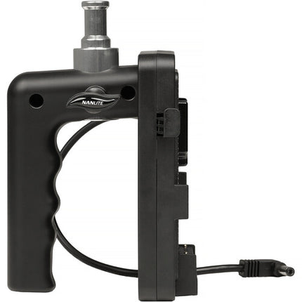 Nanlite V-Mount Battery Grip para Forza 60 II con agarre ergonómico y 100 minutos runtime