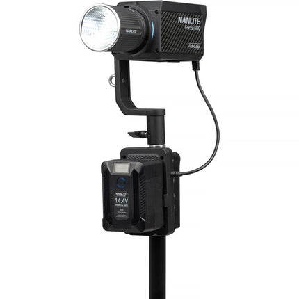 Nanlite V-Mount Battery Grip para Forza 60 II con agarre ergonómico y 100 minutos runtime